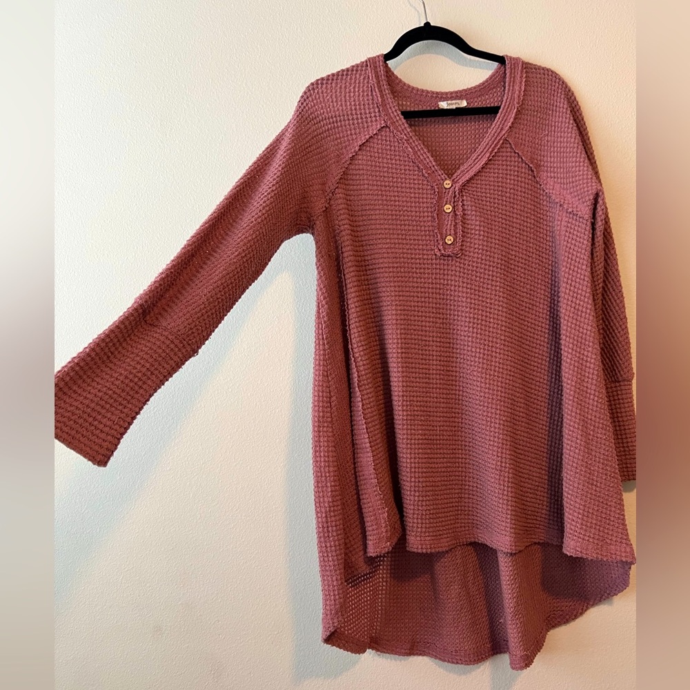Mauve high-low tunic
